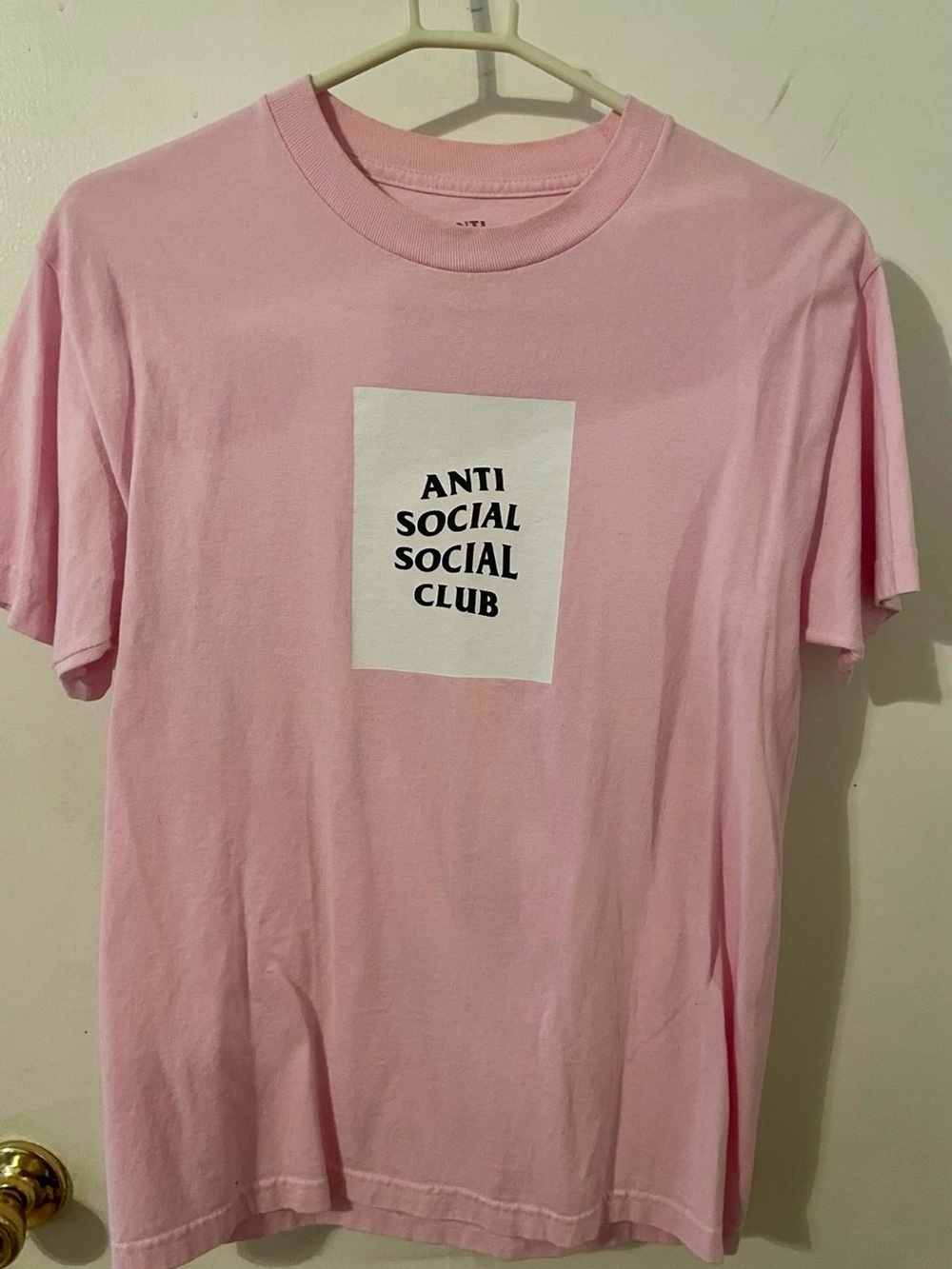 Anti Social Social Club Pink Graphic Short Sleeve Tee